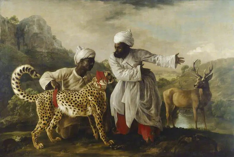 Çita ve Geyik ile İki Kızılderili - George Stubbs