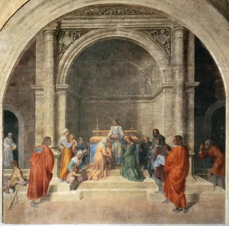 Filippo Benizzi'nin kalıntılarıyla mucizevi şifa - Andrea del Sarto