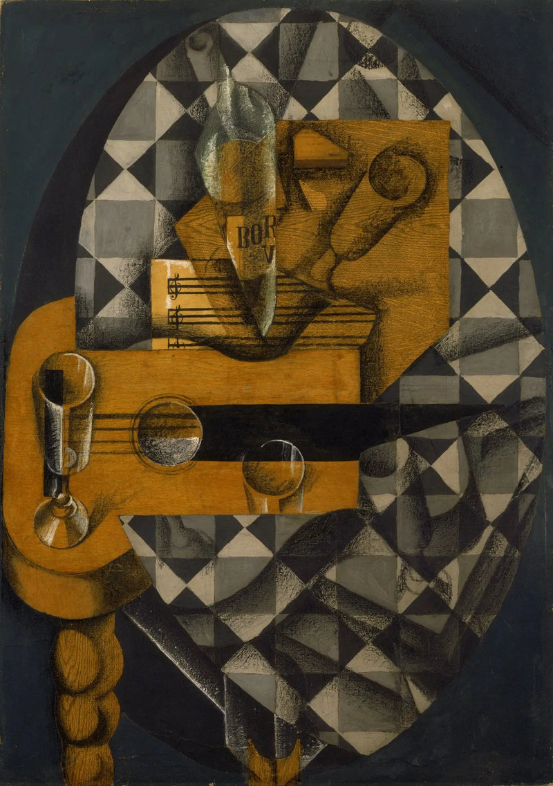 Gitar ve Gözlükler - Juan Gris