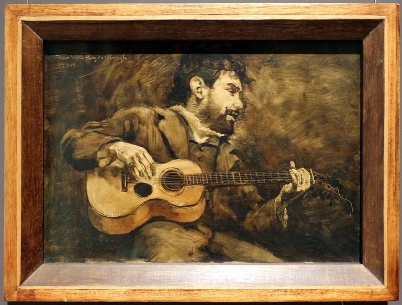 Gitarist - İspanyol ressam Darío de Regoyos'un portresi - Théodore van Rysselberghe