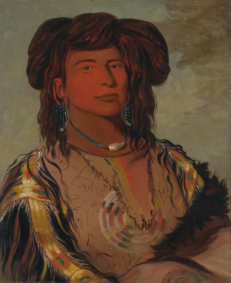 Ha-wón-je-tah, Bir Boynuz, Miniconjou Kabile Baş Şefi - George Catlin