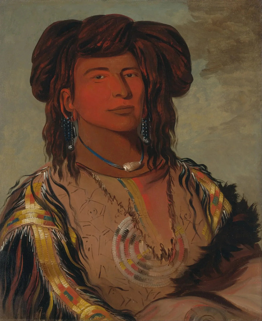Ha-wón-je-tah, Bir Boynuz, Miniconjou Kabile Baş Şefi - George Catlin
