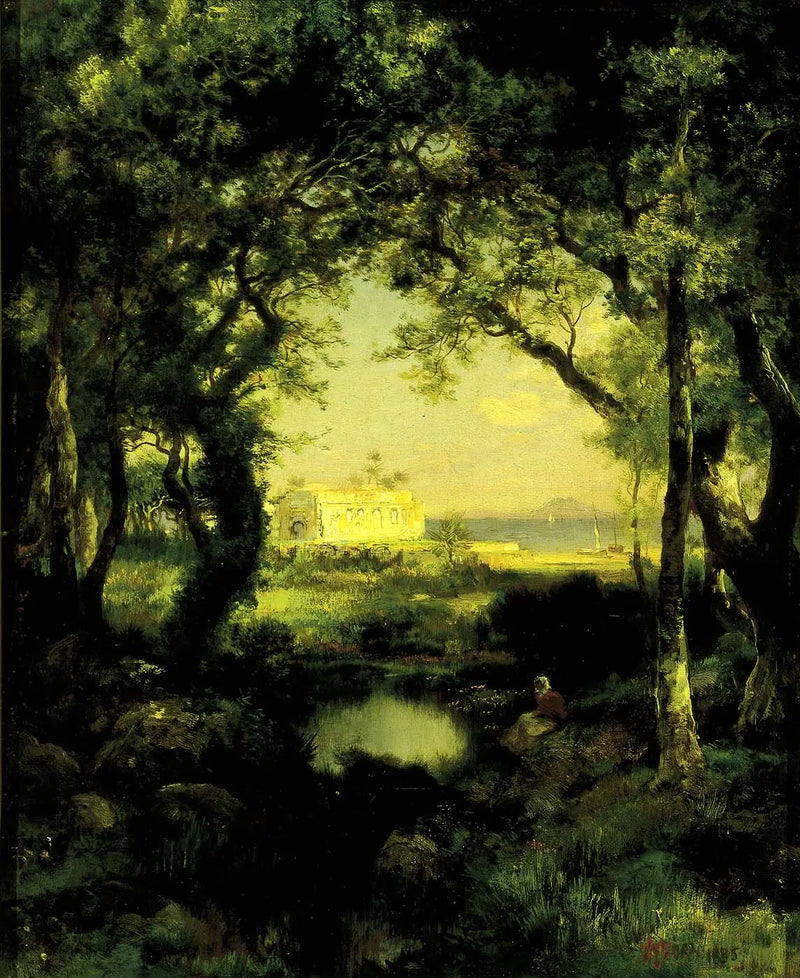 Meksika Hacienda, Cuitzeo Gölü - Thomas Moran