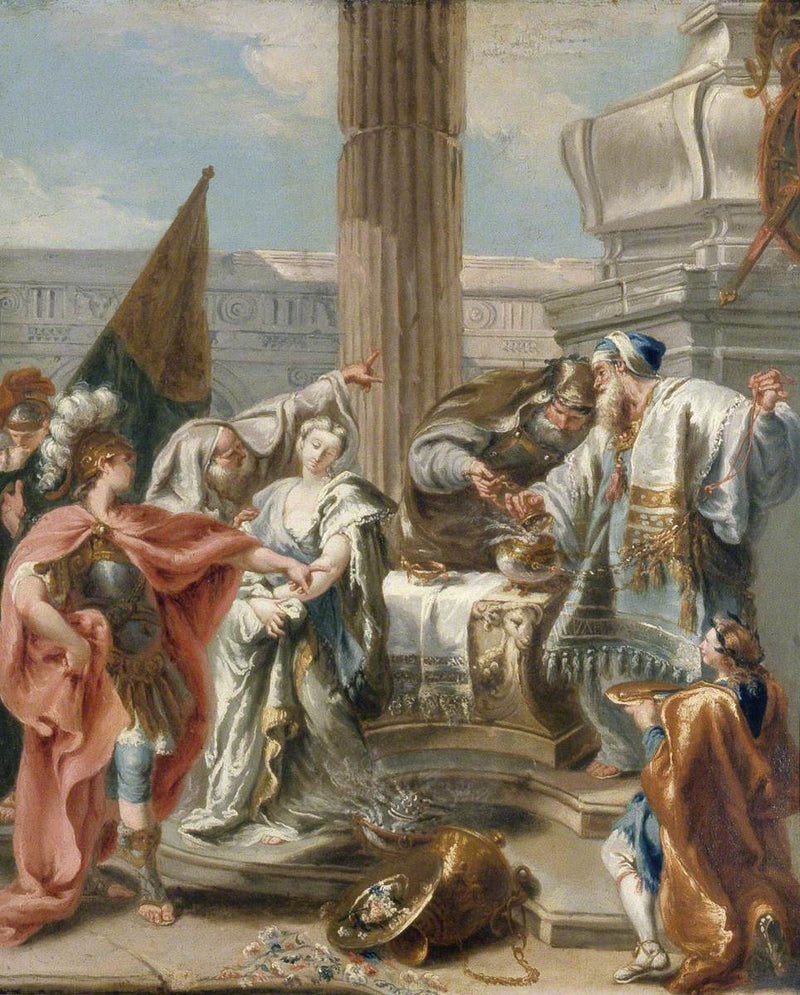 Haman, Ester ve Assuérus - Giovanni Battista Pittoni