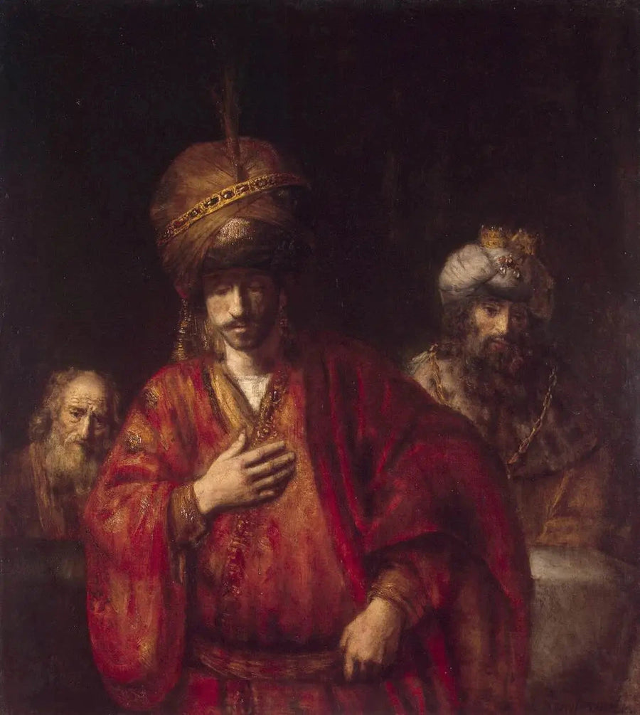 David ve Uriah - Rembrandt