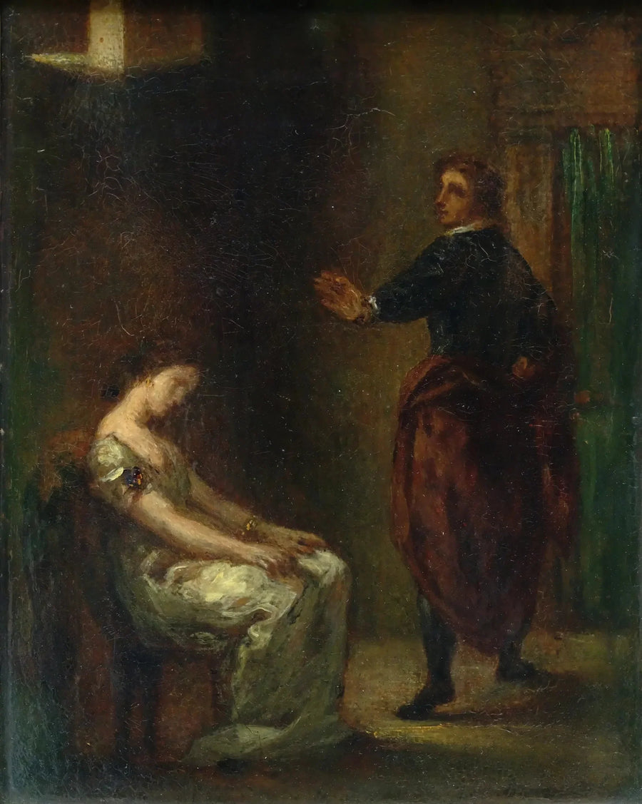 Hamlet ve Ophelia - Eugène Delacroix