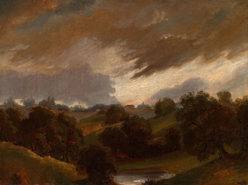 Hampstead, fırtınalı gökyüzü - John Constable