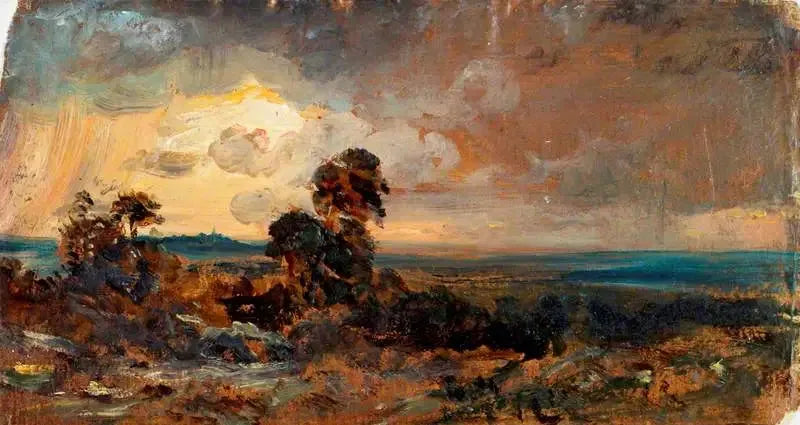 Hampstead : Fırtınalı Gün Batımı - John Constable