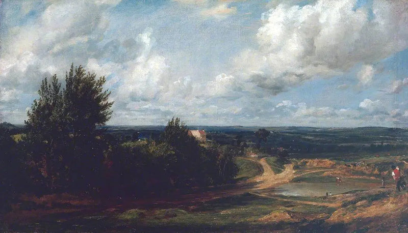 Hampstead Heath, « The Salt Box » adlı ev ile - John Constable