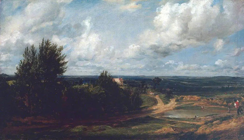 Hampstead Heath, « The Salt Box » adlı ev ile - John Constable