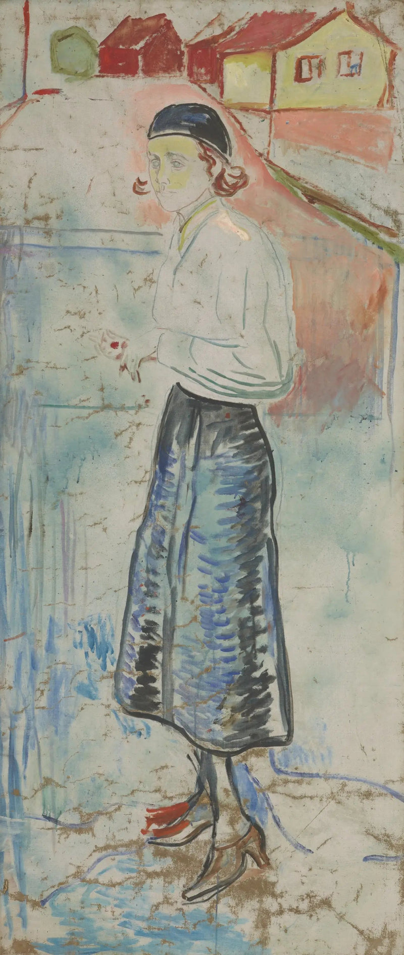 Hanna Brieschke Åsgårdstrand'da - Edvard Munch