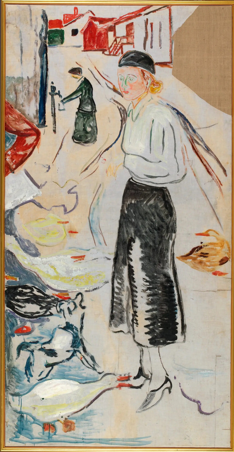 Hanna Brieschke Åsgårdstrand'da - Edvard Munch