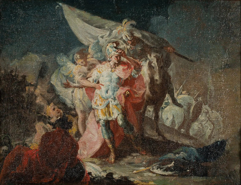 Hannibal Fetihçi'nin İtalya'yı İlk Kez Alpler'den Gözlemlemesi (eskiz) - Francisco de Goya