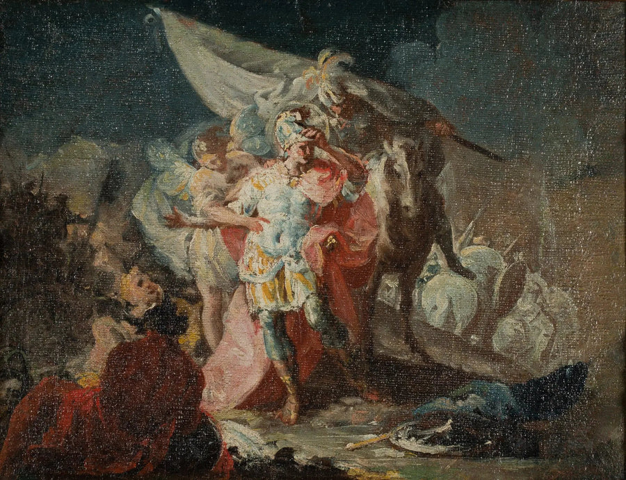 Hannibal Fetihçi'nin İtalya'yı İlk Kez Alpler'den Gözlemlemesi (eskiz) - Francisco de Goya