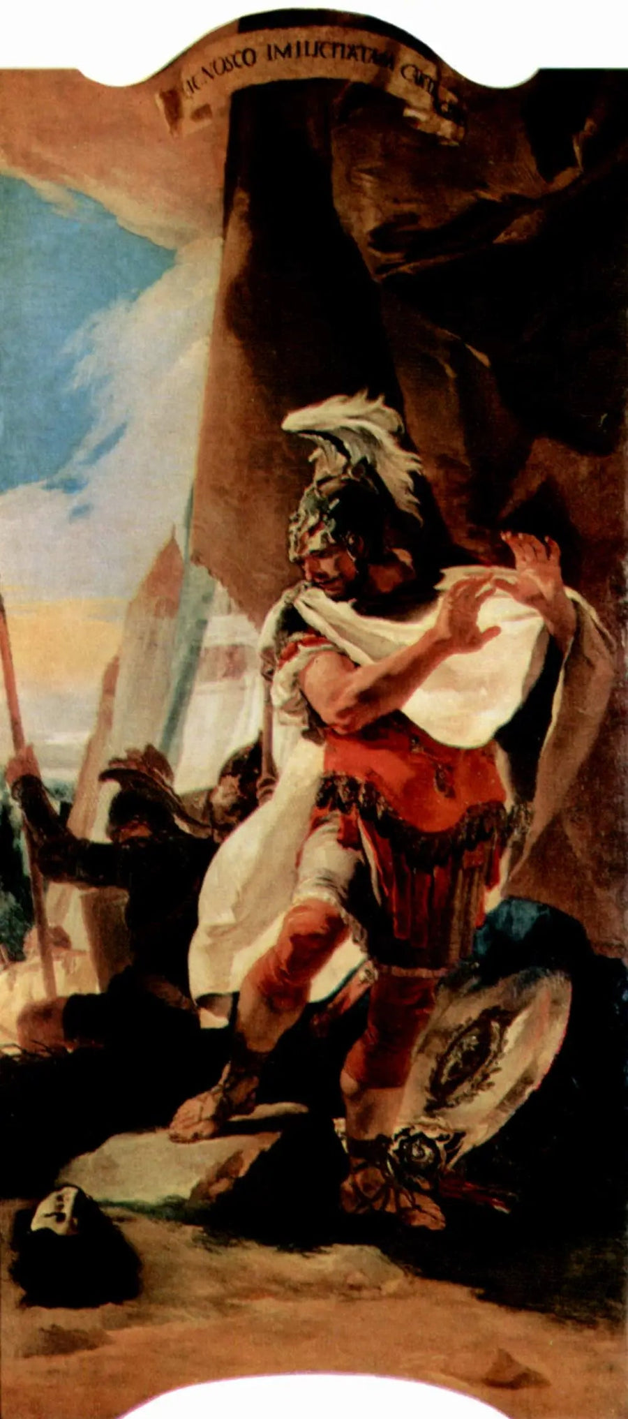 Hannibal kardeşi Hasdrubal'ın başını tanır - Giovanni Battista Tiepolo