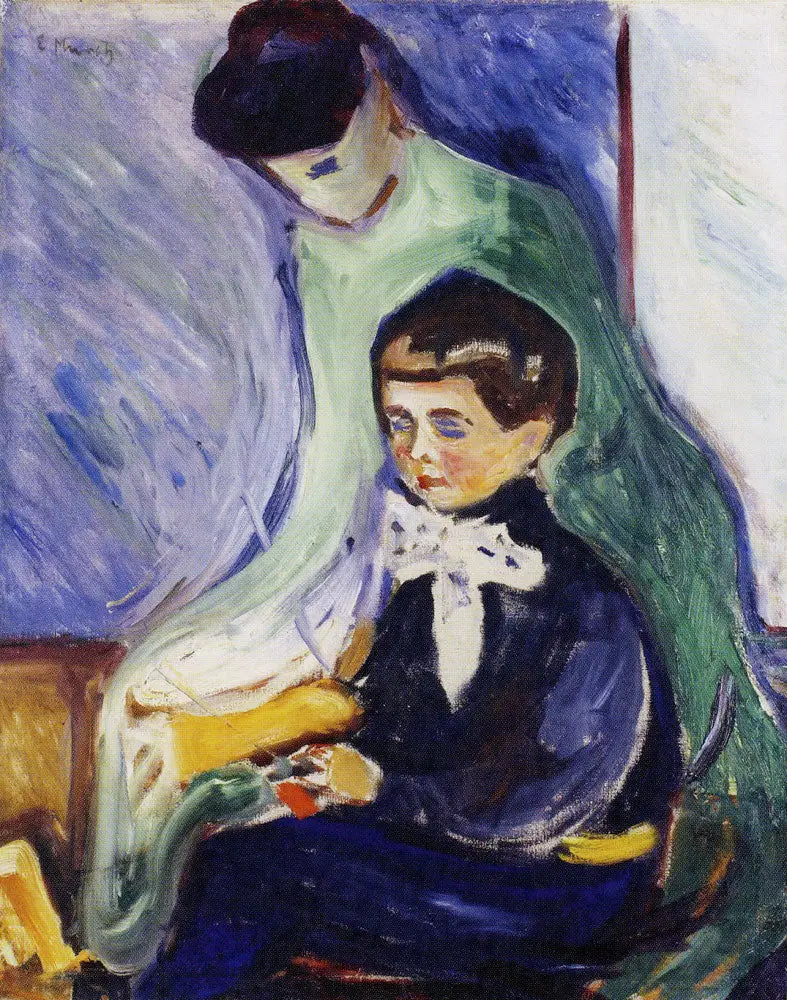 Hans Herbert Esche ve bakıcısı - Edvard Munch