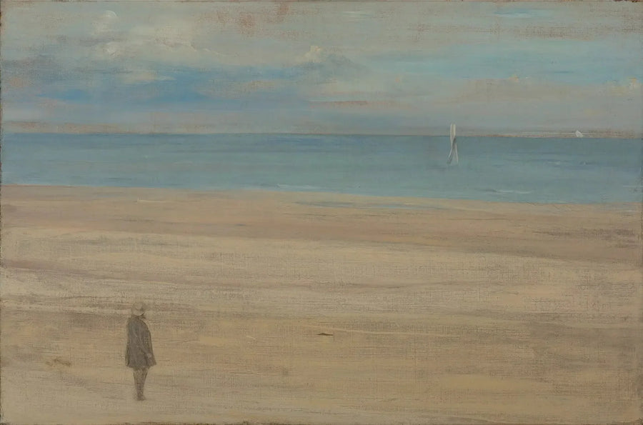 Mavi ve Gümüşte Harmoni: Trouville - James Abbott McNeill Whistler
