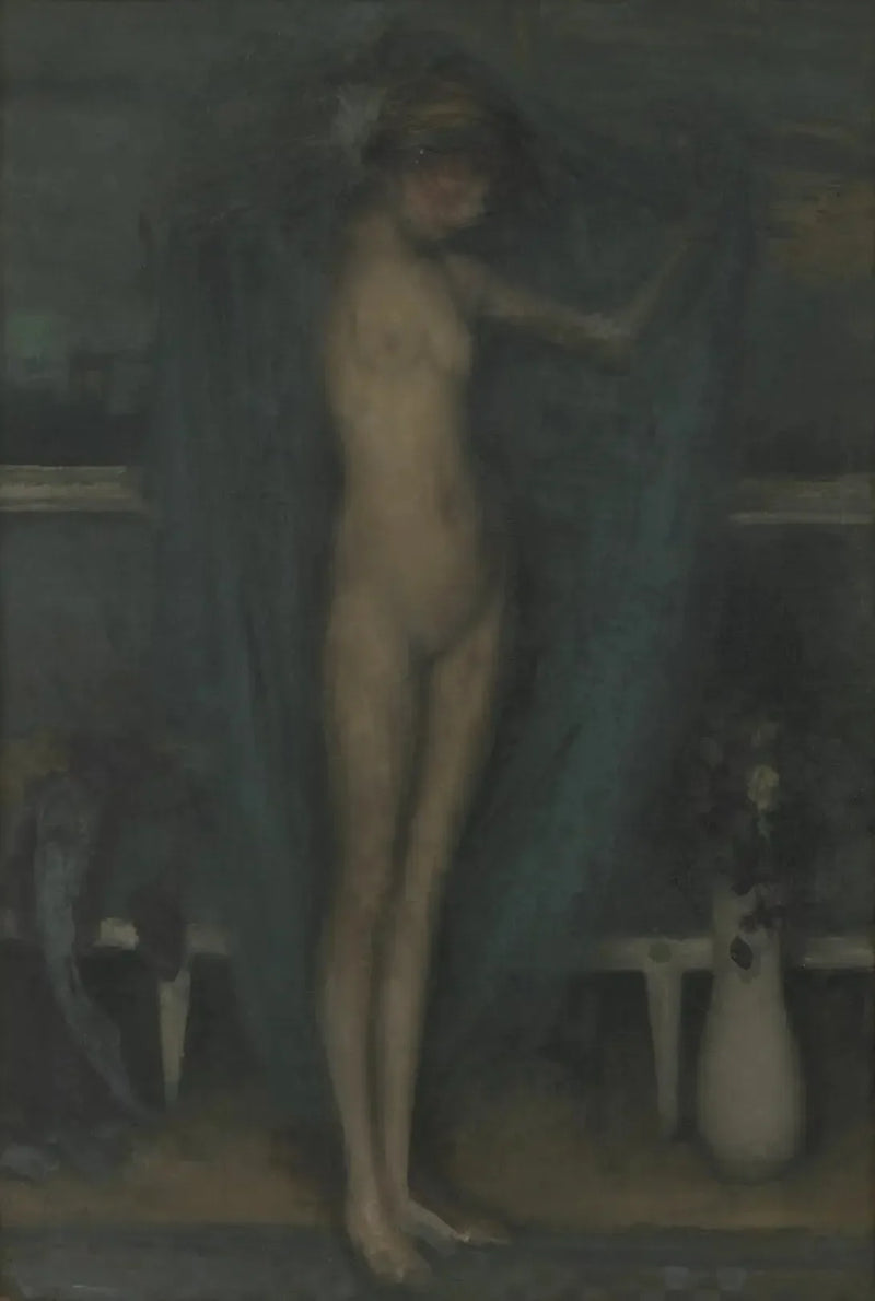Mavi ve altın uyumu: Mavi küçük kız - James Abbott McNeill Whistler
