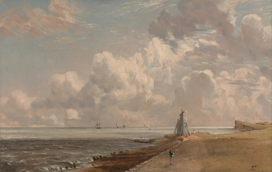 Harwich : alçak deniz feneri ve Beacon Hill - John Constable