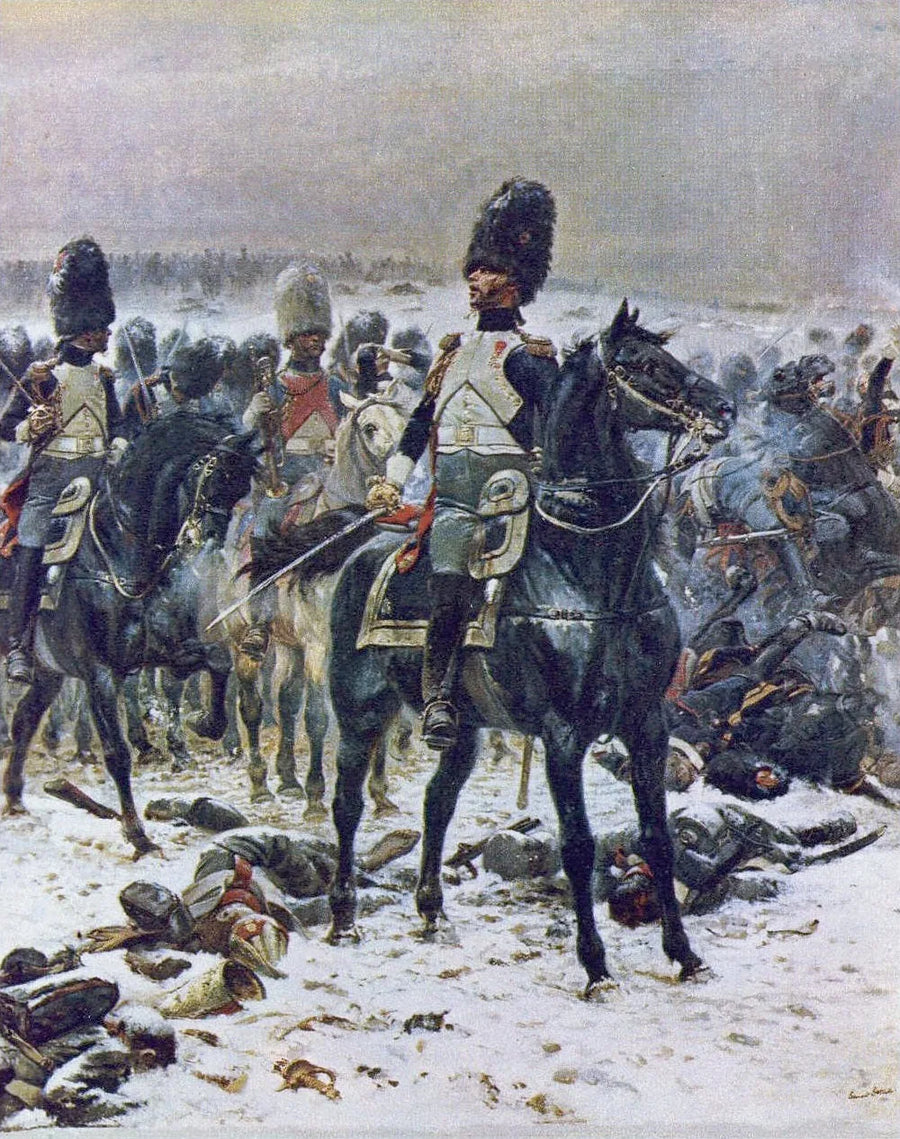 Kafaları yukarı! Lepic albay Eylau'da 8 Şubat 1807 - Édouard Detaille