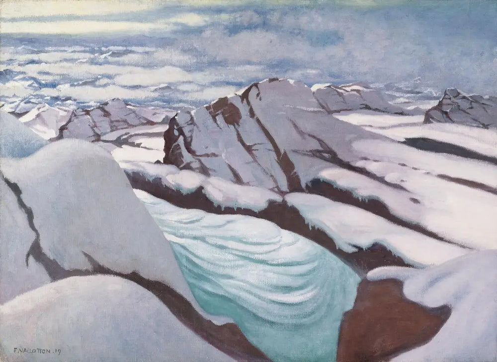 Hautes Alpes glaciers et pics neigeux - Félix Vallotton - Alpha Reproduction