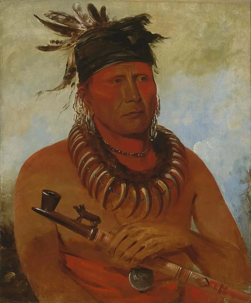 Háw-che-ke-súg-ga, Osage'leri öldüren, kabile lideri - George Catlin