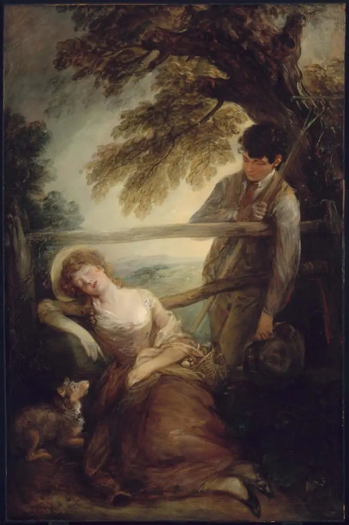 Haymaker ve uyuyan kız - Thomas Gainsborough