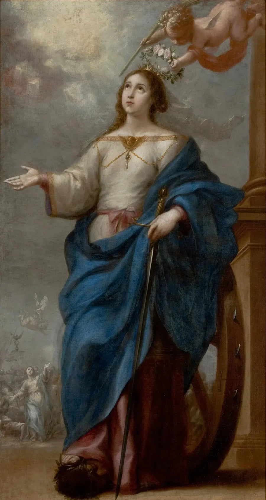 Aziz Katharina of Alexandria - Bartolomé Esteban Murillo