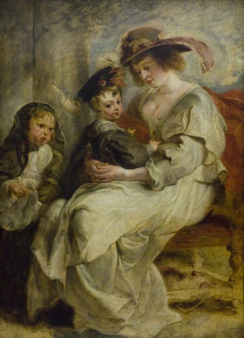 Hélène Fourment ve iki çocuğu - Peter Paul Rubens