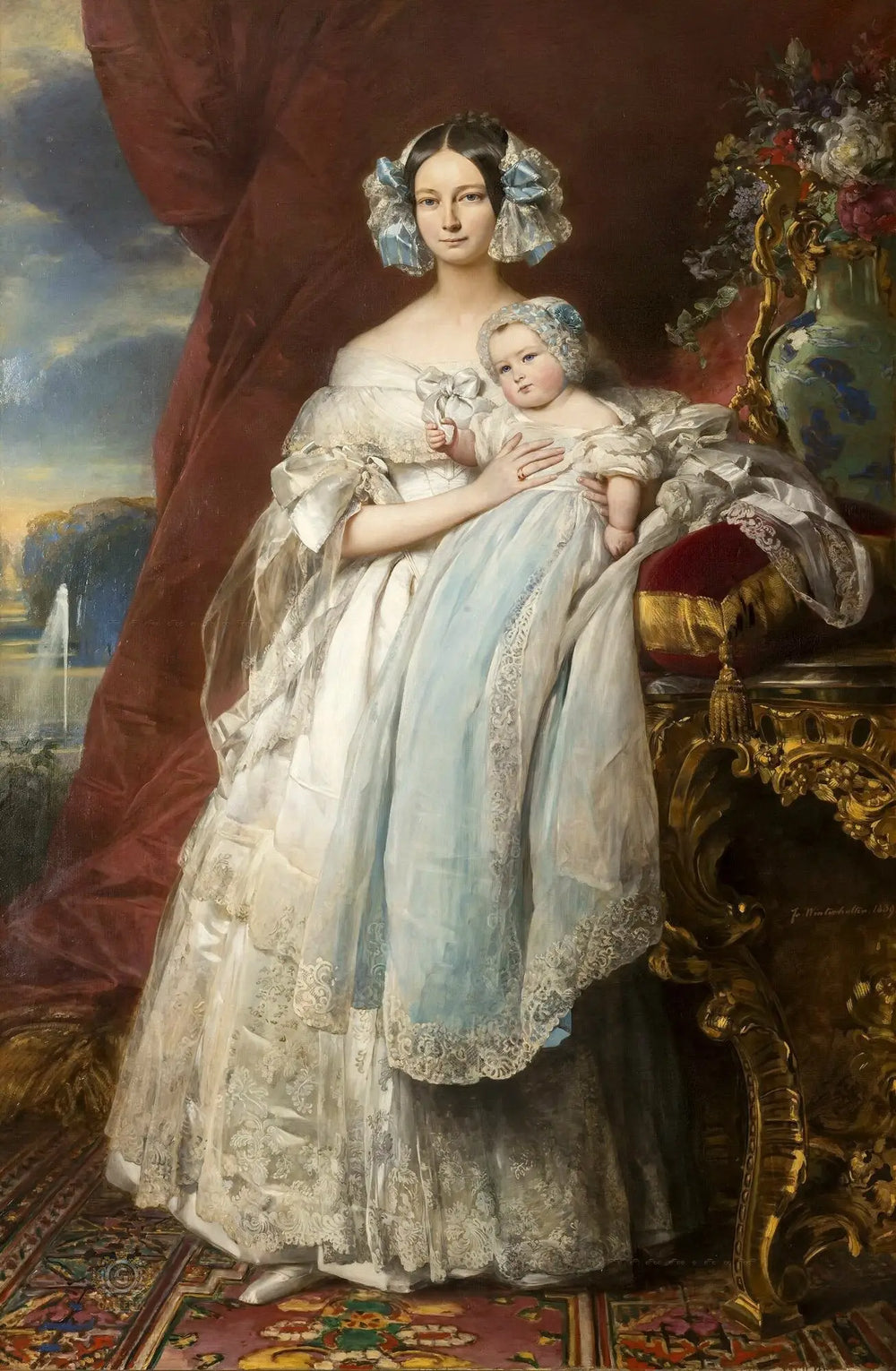 Hélène-Louise princesse de Mecklenbourg duchesse d’Orléans (1814-1858) - Franz Xaver Winterhalter - Alpha Reproduction