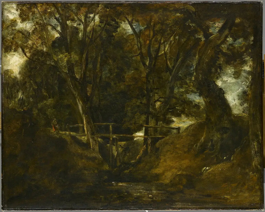 Helmingham Dell. Helmingham Parkı'ndaki vadi - John Constable