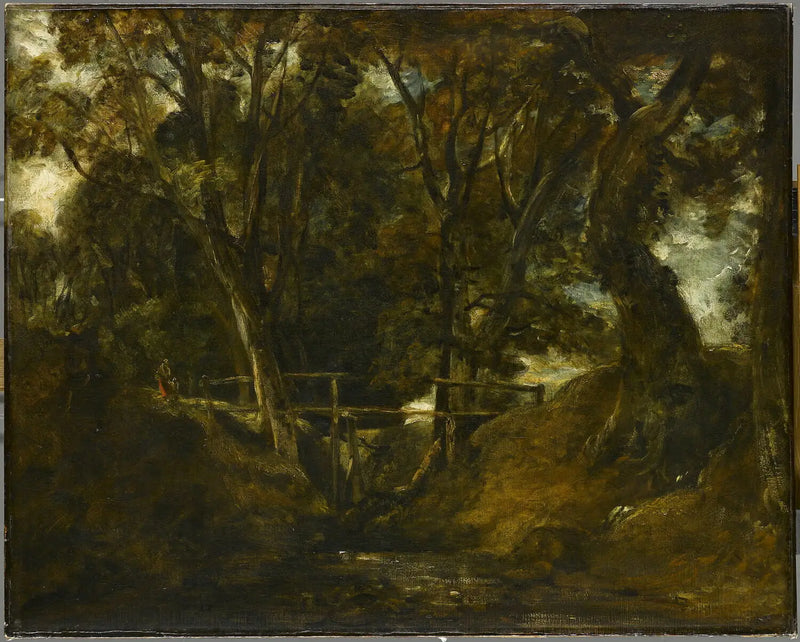 Helmingham Dell. Helmingham Parkı'ndaki vadi - John Constable