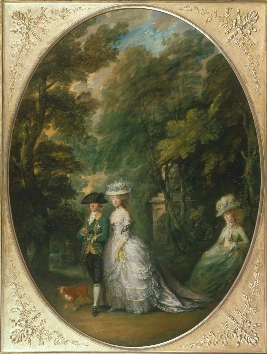 Henri, Cumberland Dükü ve Anne, Cumberland Düşesi ile Lady Elizabeth Luttrell - Thomas Gainsborough