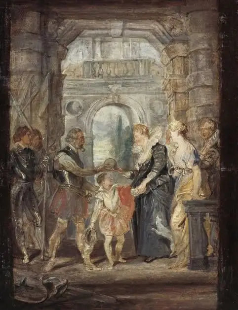 Henri IV, Marie de Médicis'e reji atadı - Peter Paul Rubens
