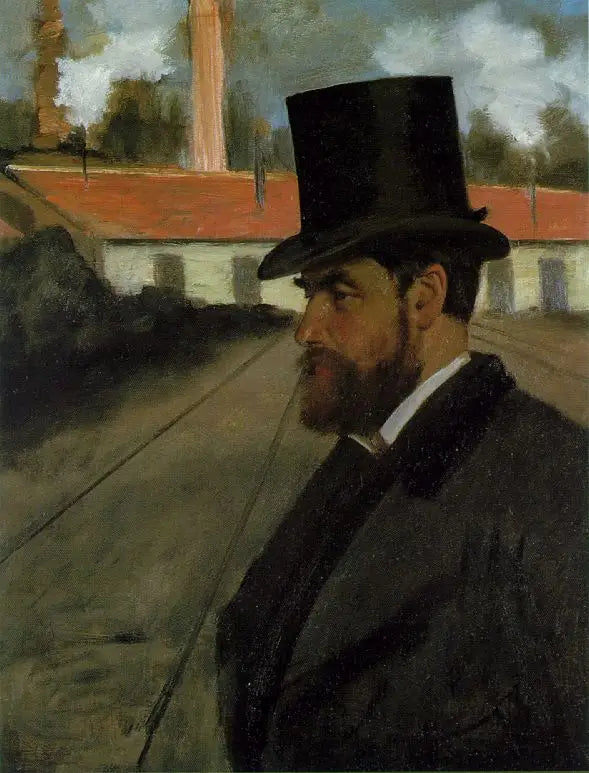 Henri Rouart fabrikasının önünde - Edgar Degas