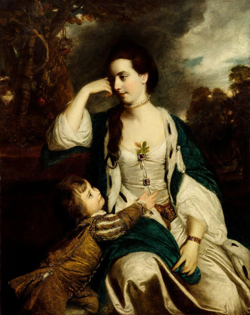 Henrietta Catherine Cholmley ve oğlu - Joshua Reynolds