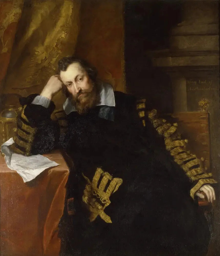Henry Percy, 9. Northumberland Kontu KG (1564-1632), « Büyücü Kont » - Antoine van Dyck