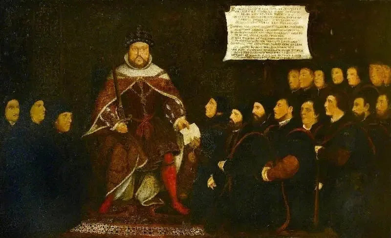 Henry VIII ve Berber Cerrahları - Hans Holbein le Jeune