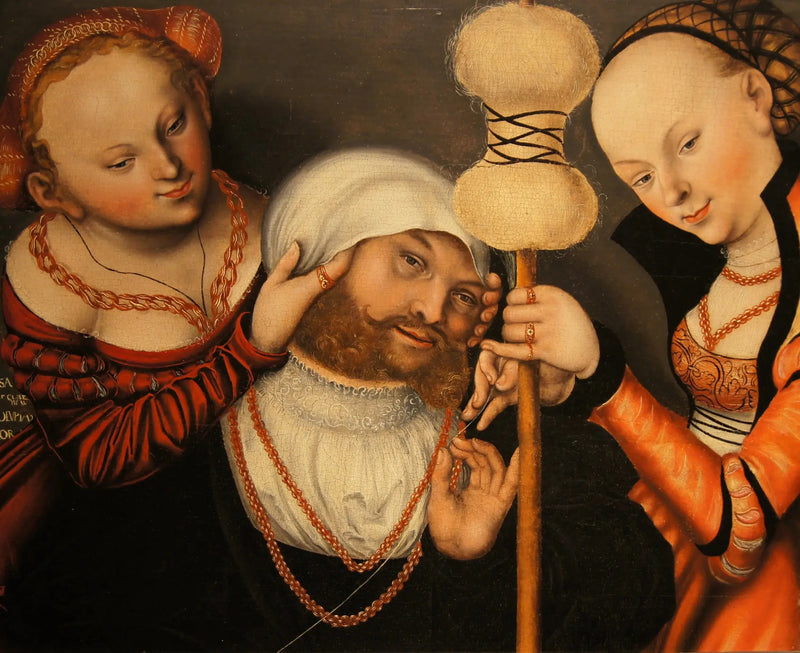Herakles ve Omphale - Lucas Cranach the Elder