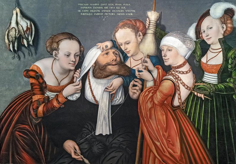 Omphale'nin Mahkemesinde Herkül - Lucas Cranach the Elder