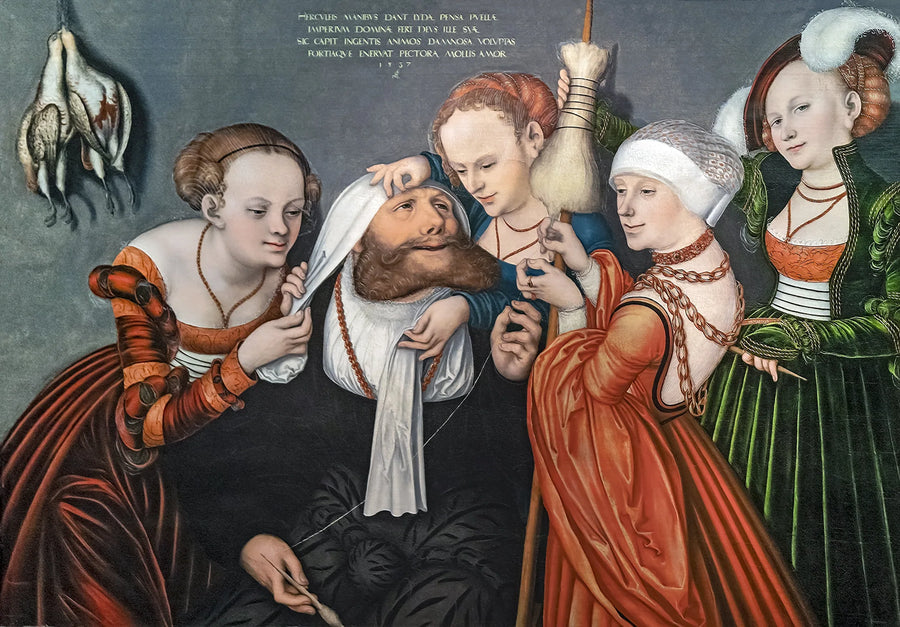 Omphale'nin Mahkemesinde Herkül - Lucas Cranach the Elder