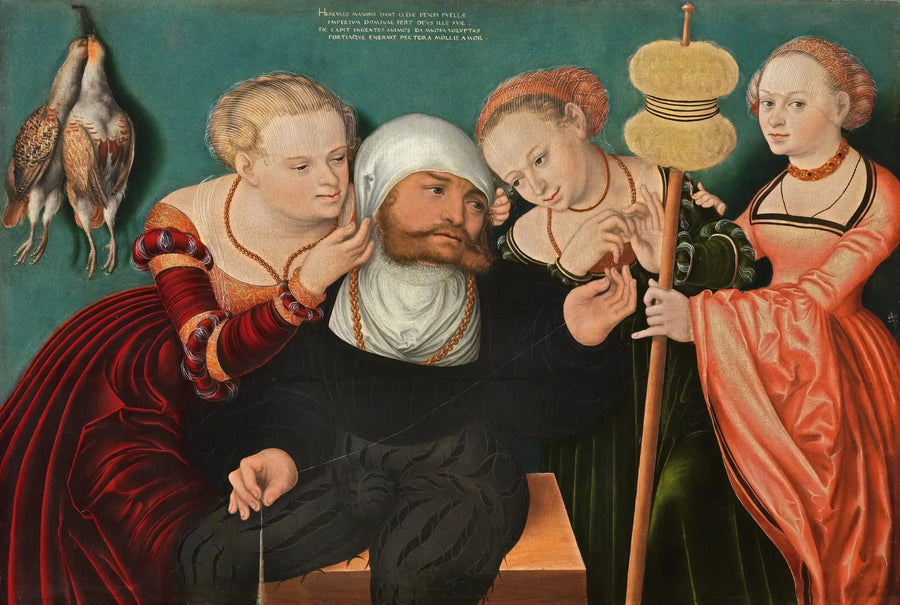 Omphale Mahkemesinde Herkül - Lucas Cranach the Elder