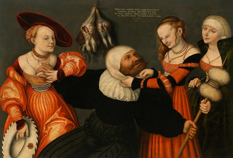 Herkül ve Omphale - Lucas Cranach the Elder