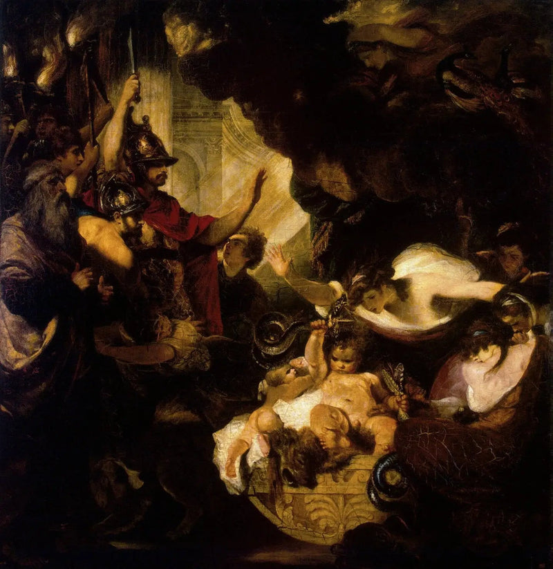 Herkül çocuk yılanları boğarken - Joshua Reynolds
