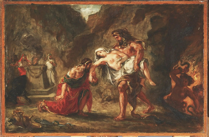 Hercule ve Alceste - Eugène Delacroix