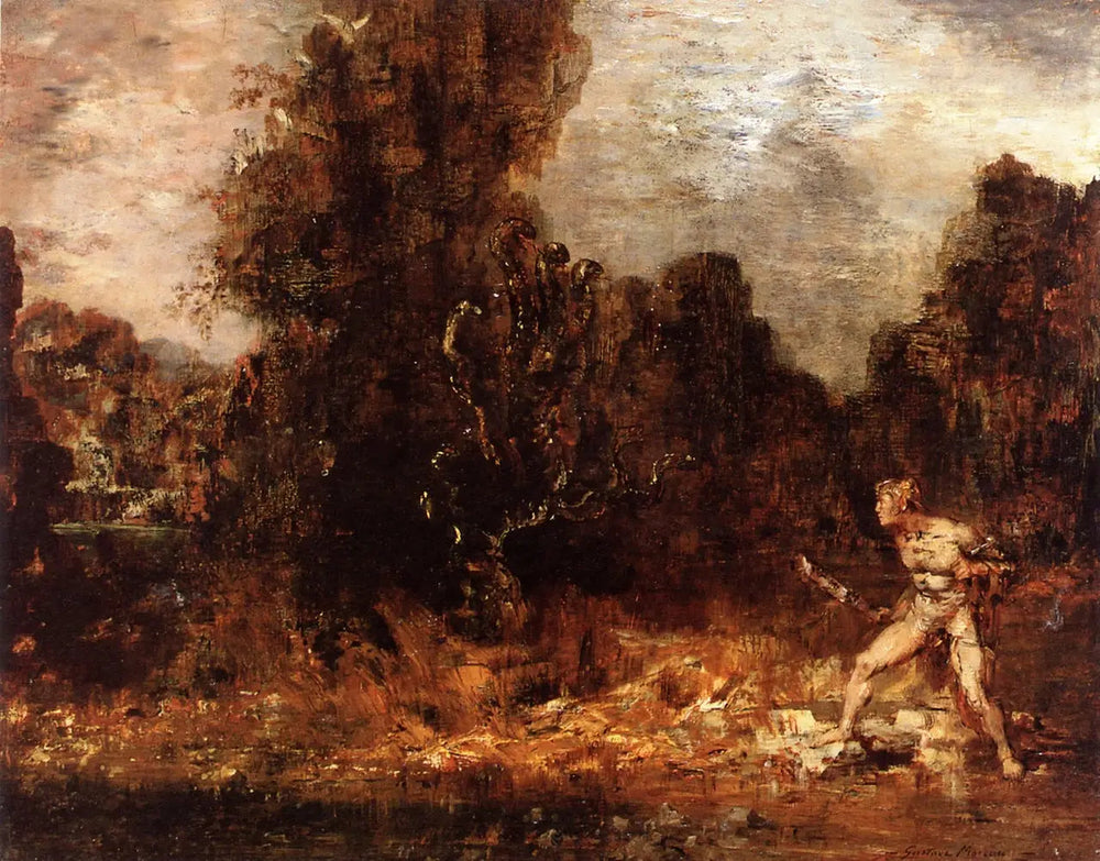 Hercule et l'Hydre de Lerne - Gustave Moreau image 1 reproduction réalisée par Alpha Reproduction