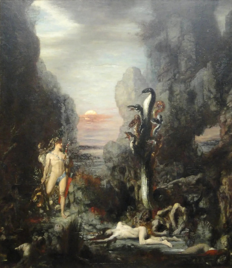 Herkül ve Lerne Hydra - Gustave Moreau