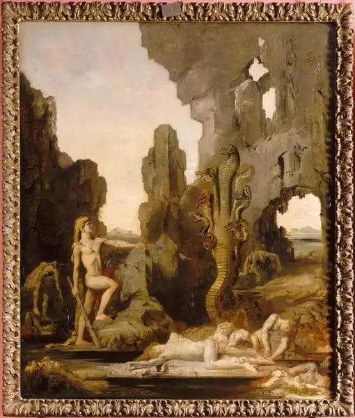 Herkül ve Lerne Hydra - Gustave Moreau