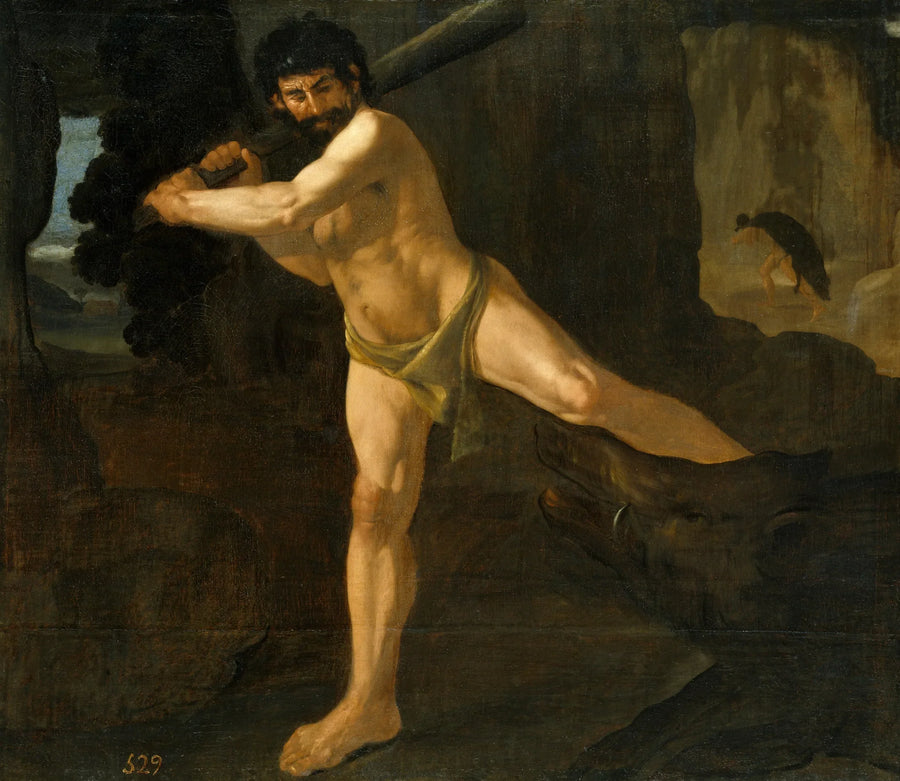 Herkül ve Erymanthos Domuzu - Francisco de Zurbarán