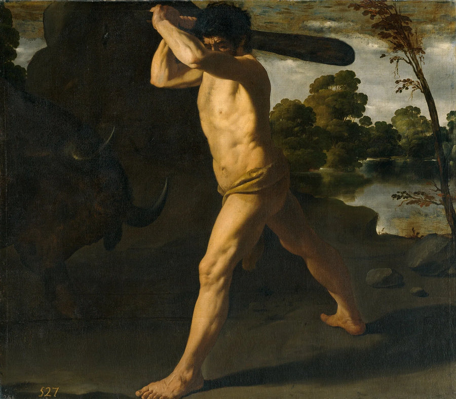 Herkül ve Girit boğası - Francisco de Zurbarán